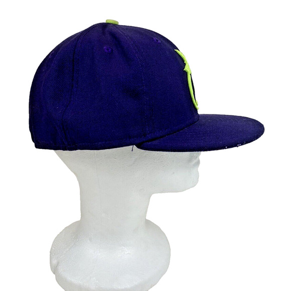 The Hundreds Adam Outline Bomb 59Fifty Snapback Cap 73/4 Purple - Picture 2 of 12